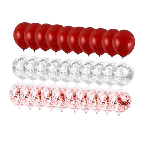 Alipis Latex Ballons Set Glänzende Dekorationsballons Für Partys Geburtstagsfeiern 20 Rote Latexballons 20 Glänzende Ballons von Alipis