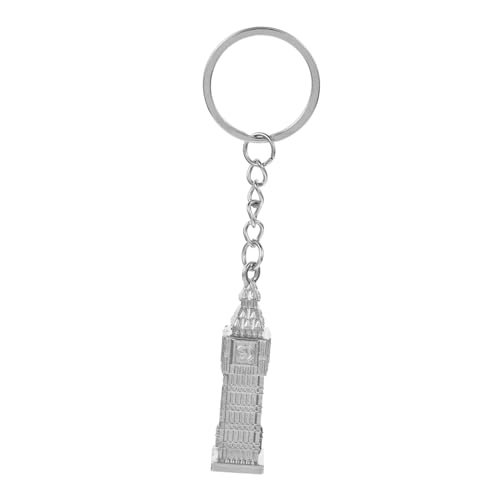 Alipis Londoner Big Ben-Anhänger englischer Schlüsselanhänger London-Souvenir-Schlüsselanhänger London-Souvenirs Uhrenkettenschlüssel Schlüsselanhänger aus Legierung Zinklegierung Silver von Alipis