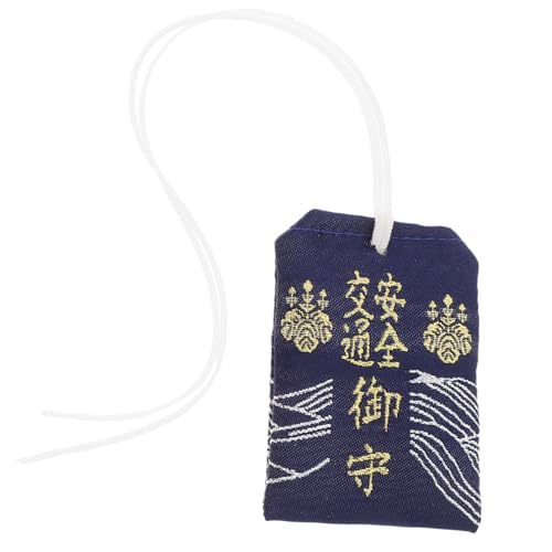 Alipis Omori Tasche Zartes Omamori-Charme Exquisite Japanische Omamori Anhänger Im Japanischen Stil Auto- Segenstasche Fürs Auto Japanische Reize Stoff Blue von Alipis