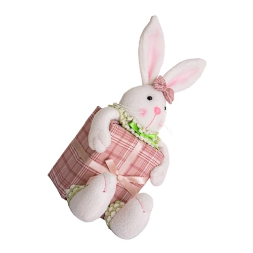 Alipis Osterhase Kaninchen Tiere Plüsch Schweinchen hasenfiguren Easter Bunny für Ostern osterngeschenk tischdeko Ostern Hasenornament Gartendekoration PP Baumwolle von Alipis