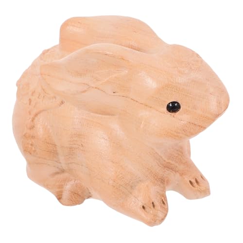 Alipis Osterhasen-Ornamente Osterdekoration Ostern tischdeko Geschenkidee Ostern Ostergeschenk wohnaccessoires Häschen Zeug Outdoor-Ornamente Hasenornament Kaninchenstatue Holz Khaki von Alipis