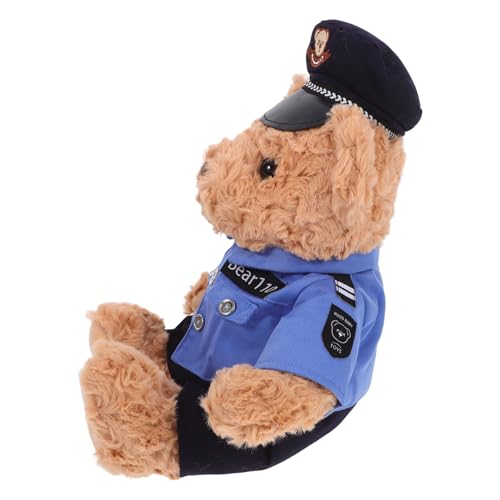 Alipis Polizeibärenpuppe Stofftiere Bär Gefüllt Plüschtiere Zum Kuscheln Bärenspielzeug Kleinkindspielzeug Tierspielzeug Für -plüschtier Kuscheltiere Bär Bärenzeug Pp Baumwolle von Alipis