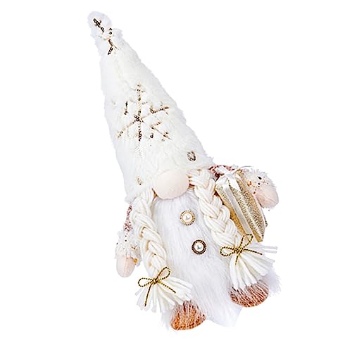 Alipis Rudolf mit Lichtern GNOME Puppenschmuck Zeichentrickzwerge mit Licht Weihnachts Figuren weihnachtsfigur Weihnachtsdekorationen dekorative Puppen Gnom-Puppe Plüschstoffe von Alipis