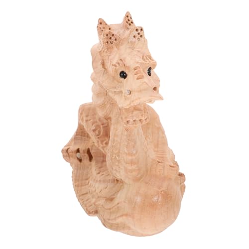 Alipis Schnitzereien Aus Holz Drachenspielzeug Unbemalte Drachenfigur Drachenstatue Geschnitzte Drachenfigur Drachenskulptur Sternzeichen Drache Figur 2024 Drachenfiguren Hölzern von Alipis