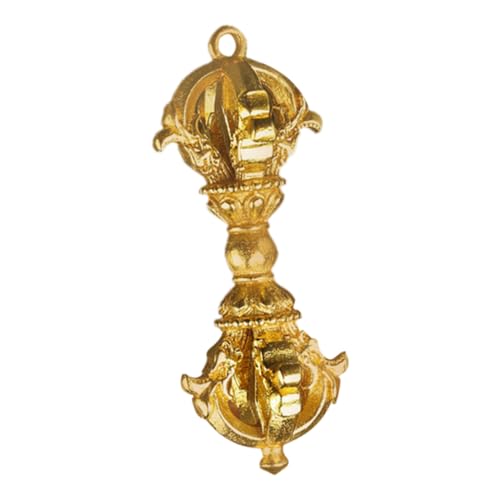 Alipis Vajra-Anhänger Vintage - Stift Brosche Merch Wandnadel-Organizer schlüsselanhänger Bag Charm Geschenkeidee bastelzeug bastelset basteln Buddhismus Stößel Kupferdekor Golden von Alipis