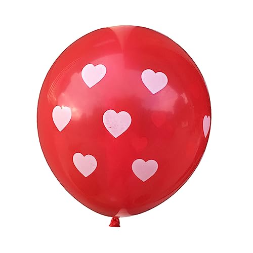 Alipis Valentinstag Dekorationen Set I LOVE YOU Luftballons Herzform Latexballons Rote Und Weiße Herz Folienballons 46 Teilig Für Hochzeiten Verlobungen Und Romantische Anlässe von Alipis