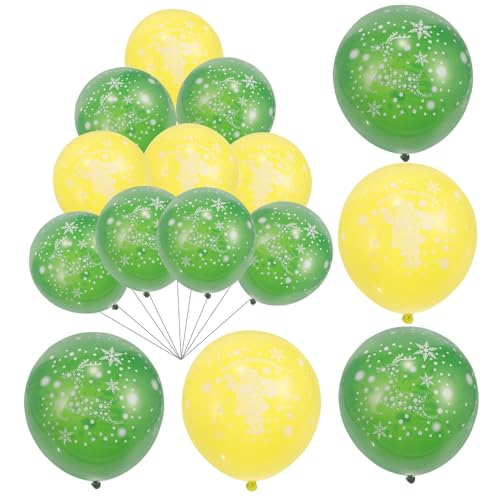 Alipis Weihnachts Luftballons Set Bunte Druckballons Für Weihnachtsfeier Dekorationen Partyzubehör Für Zuhause Assortierte Muster von Alipis