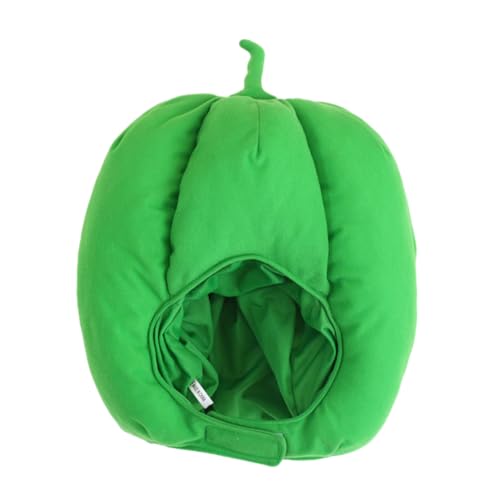 Alipis grüne Paprikahaube the hallow halloween die hatd partyhütchen festival kopfschmuck spaß Pfeffer-Cosplay-Kostüm Sombrero Masken Plüsch-Neuheitshut Performance-Hut PP Baumwolle Green von Alipis