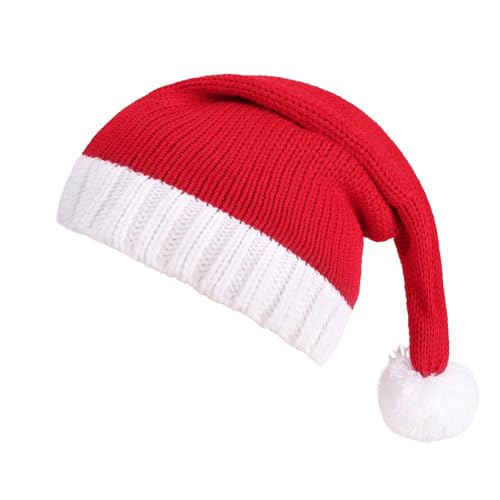 Aliuciku Gestrickte Weihnachtsmützen, Warme Elegante Weihnachtsmützen für Damen und Herren Weihnachtsparty-Mütze für Weihnachten Neujahr Party von Aliuciku