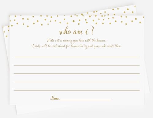 All-Ewired-up Who Am I? - Spiel - Gold-Konfetti (50 Karten) von All Ewired Up