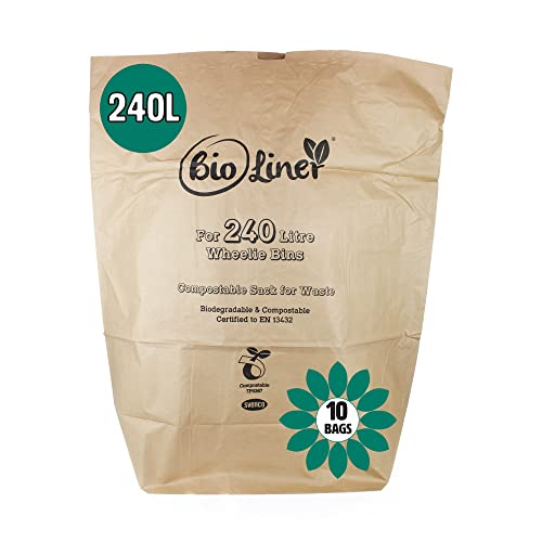 All-Green Paper Bags Papiertüten, Papier, braun, 1 Count (Pack of 10), 10 von All-Green