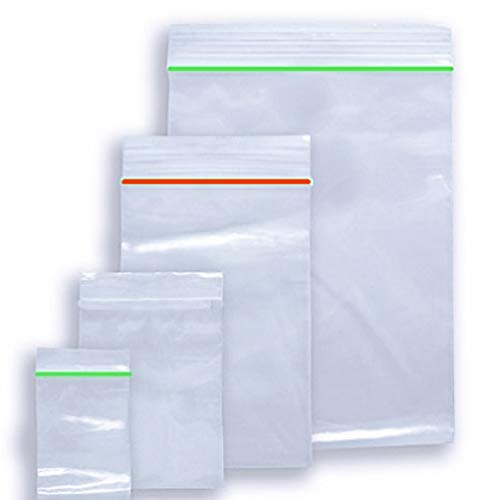 Transparente PE Druckverschlussbeutel 50 uq Polybeutel ZIP Verschlussbeutel 100-500St. (40x40mm, 200) von All u need