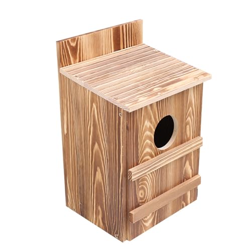 Allayu Vogelhaus aus Holz, robust und langlebig, schützt das Nest vor Störungen anderer Tiere, Outdoor Inkubator aus Massivholz, Papageiennest von Allayu