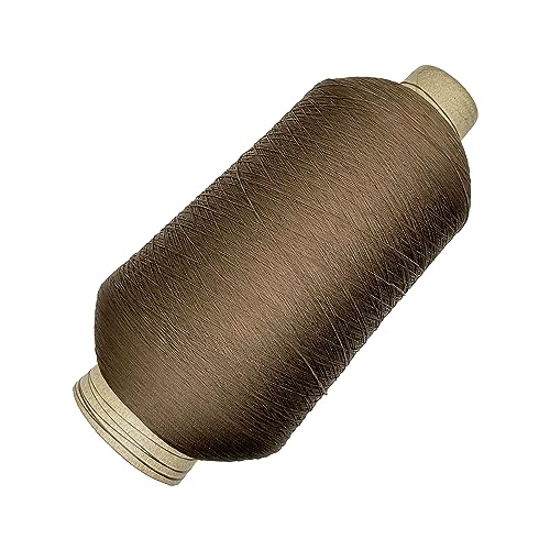 Allazone 1 PCS Kaffeefarbe Overlockgarn Nähgarn 70/2 je 12000 Yard (10900 Meter), Fäden Set aus 100% Hochwertigem Polyester, Overlock Konen Garn Bastelmaterialien zum Nähen,Quilten,Patchwork,Serger von Allazone