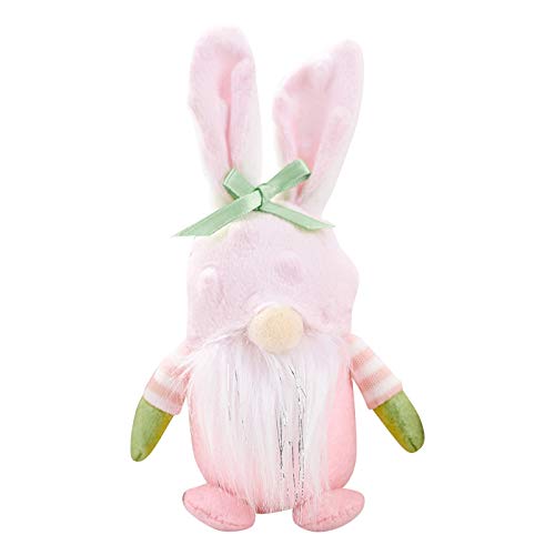 Allbestop Ostern Wichtel Hasen Ohren Puppen,Ostern Tischdekoration Deko Osterhase Deko Für Frühling Osterdekoration Handgemachte Plüsch Puppen Für Kinder Home Decorations Familie Innen Draußen von Allbestop