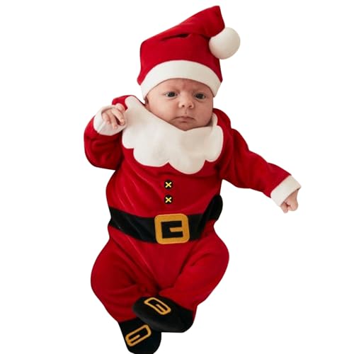 Allbestop Weihnachten Outfit Baby,Baby KleiderbüGel Baby Christmas Outfit Boy WeihnachtsKostüm Mädchen Weihnachtsoutfit Junge Baby Kleidung Set Pullover Teiliges Weihnachtskleidungs Puppe von Allbestop