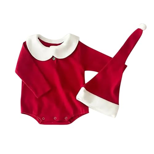 Allbestop Weihnachten Strampler Baby,Baby Schneeanzug 43 cm Baby Outfit Weihnachten Schneemann Kostüm Mädchen Weihnachtsoutfit Mädchen Kleidung Set Schneeanzug Puppe von Allbestop