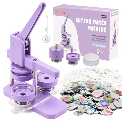 Alldeer Button-Maker-Maschine (lila, 58 mm) von Alldeer