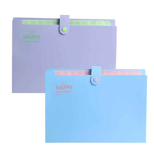 Fächermappe A4, 2 Stück Postmappe Ordnungsmappe A4, Mappe Mit Fächern, Dokumentenmappe Mit Etiketten, Document Organizer für Zuhause, Büro, Schule Und Auf Reisen Fächermappe A4, 2 Stück Postmappe Ordnungsmappe A4, Mappe Mit Fächern, Dokumentenmappe Mit Etiketten, Document Organizer für Zuhause, Büro, Schule Und Auf Reisen von Alleshelfer