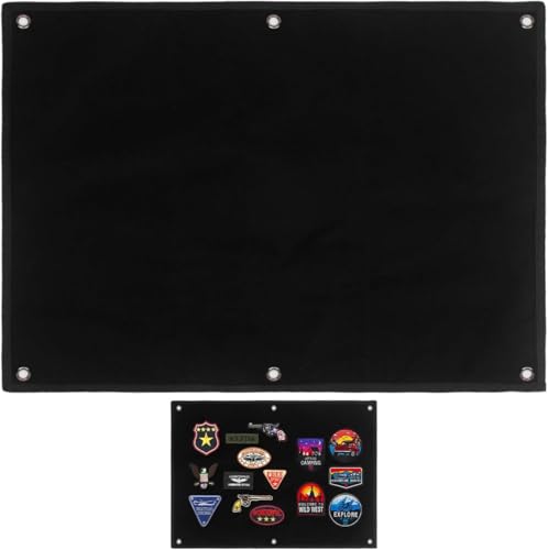 Kletttafel Patches Klett 60 x 40cm Patches,Klett Wand Mit Ösen,Faltbar Organizer Display Tafel für Militär Patch, Abzeichen,Stempel,Aufnäher,Aufkleber von Alleshelfer