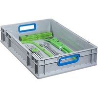 Allit ProfiPlus Eurobox grau, blau 40,0 x 60,0 x 12,0 cm von Allit