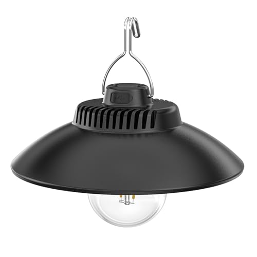 Alomejor Campinglampe, LED-Campingleuchte mit Einstellbarer Helligkeit und Haken, Kompakt und Leistungsstark, Langlebig für Camping (Typ B) von Alomejor