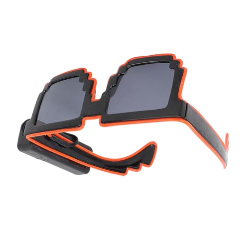 Alomejor LED-Partybrille, Blinkende PVC-Leuchtbrille, Multifunktionale Leuchtende Brille, Geeignet für Erwachsene und von Alomejor