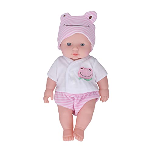 Alomejor Lebensechte Neugeborene Babypuppe, Realistische Silikon-Rebornpuppe, Schöne 30-cm-Puppe mit Echter Babyhaut für von Alomejor