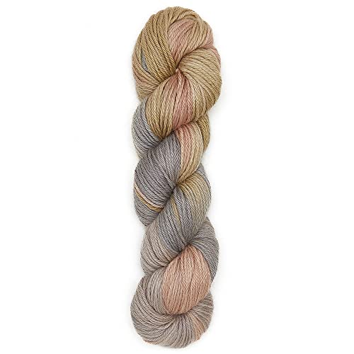 100 % Baby-Alpaka-Wolle, 100 g, Hank DK Gewicht, handgefärbt, hergestellt in Peru, himmlisch weich und perfekt zum Stricken und Häkeln (Cream Dream, DK handgefärbt – 100 g Strang) von Alpaca Warehouse