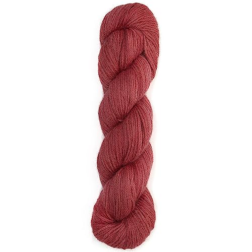 100 % Baby-Alpaka-Wolle, 100 g, Hank DK Gewicht, handgefärbt, hergestellt in Peru, himmlisch weich und perfekt zum Stricken und Häkeln (Persisches Rosa, DK handgefärbt – 100 g Strang) von Alpaca Warehouse