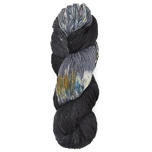 100 % Baby-Alpaka-Wolle, 100 g, Hank DK Gewicht, handgefärbt, hergestellt in Peru, himmlisch weich und perfekt zum Stricken und Häkeln (Stormy Clouds, DK handgefärbt – 100 g Strang) von Alpaca Warehouse