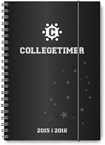 Collegetimer Black Label 2023/2024 - Schüler-Kalender A5 (15x21 cm) - schwarz - Ringbindung - Weekly - 224 Seiten - Terminplaner - Alpha Edition (Collegetimer A5 Ringbuch) von Alpha Edition