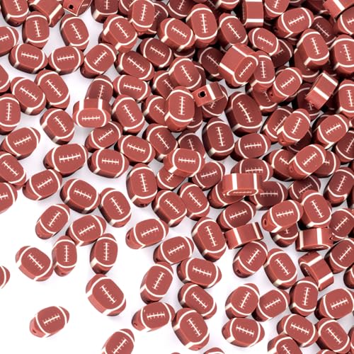 Alpinleux Baseball-Polymer-Ton-Perlen, Sportperlen zur Herstellung von Armbändern, Fußballperlen, DIY-Perlen für Armbänder, Halsketten, Schmuck, handgefertigt, Schmuckherstellung, Zubehör, Zubehör Alpinleux Baseball-Polymer-Ton-Perlen, Sportperlen zur Herstellung von Armbändern, Fußballperlen, DIY-Perlen für Armbänder, Halsketten, Schmuck, handgefertigt, Schmuckherstellung, Zubehör, Zubehör von Alpinleux