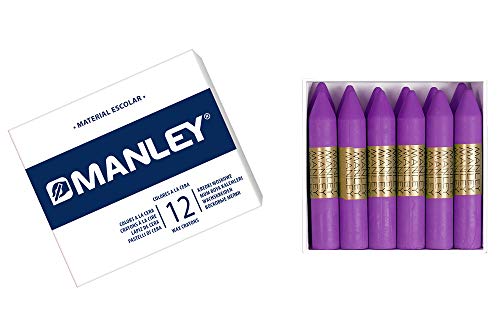 Manley 14 Wachsmalstifte, 12 Stück von Manley