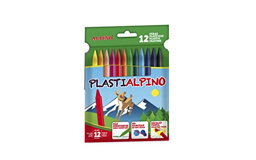 Alpino PA000012 - Packung mit 12 Wachsmalstiften. von Alpino