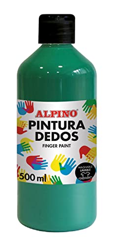 Alpino Flasche Fingerfarbe 500ml Wiesengrün von Alpino