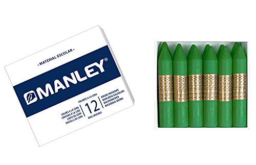 MANLEY 25 – Wachsmalstifte, 12 Stück von Manley