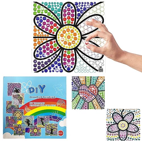 Alppihym 3 Pack Sonnenfänger Fenster Bastelset für Mädchen (6 Jahre) – Tolles Geschenk zum Geburtstag – Kinder-Bastel- und Diamond Painting Set – Kreativset für Kinder (6-10 Jahre) von Alppihym