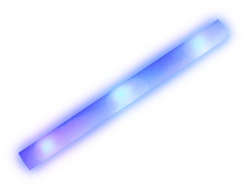 Alsino LED Leuchtstäbe Blinkstäbe aus Schaumstoff Glow Sticks im Set - ideal für Partys, Konzerte, Festivals & Events (blau, 48 Stück) von Alsino