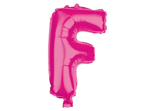 Alsino XXL Folienballons Luftballon Heliumballon Buchstabenballon A-Z pink 80 cm Party Geburtstag Hochzeit, Variante wählen:BAL-227 Buchstabe F von Alsino