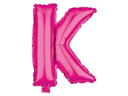 Alsino XXL Folienballons Luftballon Heliumballon Buchstabenballon A-Z pink 80 cm Party Geburtstag Hochzeit, Variante wählen:BAL-232 Buchstabe K von Alsino