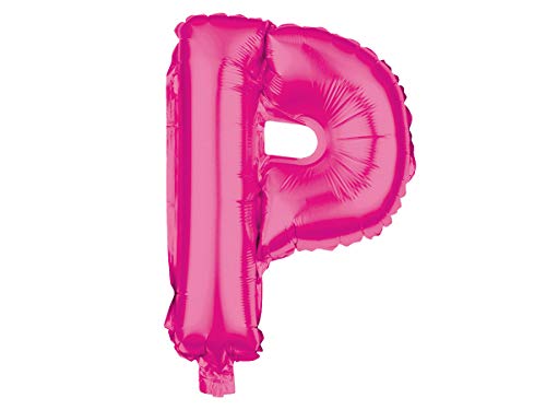 Alsino XXL Folienballons Luftballon Heliumballon Buchstabenballon A-Z pink 80 cm Party Geburtstag Hochzeit, Variante wählen:BAL-237 Buchstabe P von Alsino