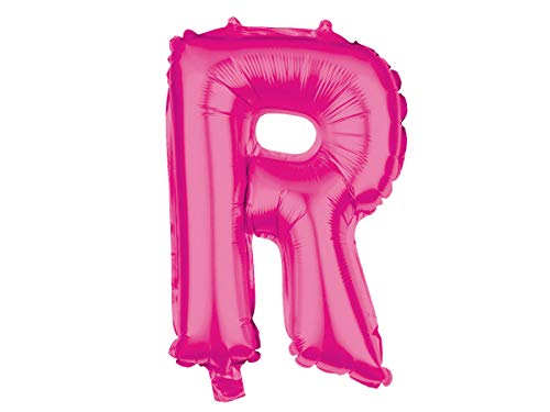 Alsino XXL Folienballons Luftballon Heliumballon Buchstabenballon A-Z pink 80 cm Party Geburtstag Hochzeit, Variante wählen:BAL-239 Buchstabe R von Alsino