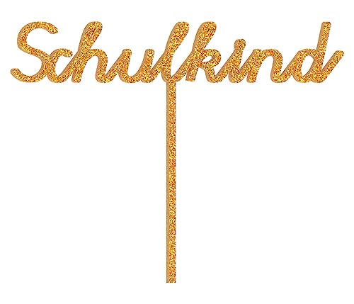 Schulkind Tortendeko Kuchendeko Cake Topper Holz Acryl Einschulung Schulanfang Muffin Deko Junge Mädchen 10-20 cm, Material wählen:Plexiglas von Alsino