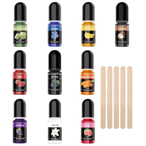 Altaroo 10 Epoxidharz Farbe, Epoxidharz set, Epoxidharz Farben, Gießpulver Farbe für harz gießen set, Harz Farbpaste für Harzkunst -je 5 ml Altaroo 10 Epoxidharz Farbe, Epoxidharz set, Epoxidharz Farben, Gießpulver Farbe für harz gießen set, Harz Farbpaste für Harzkunst -je 5 ml von Altaroo