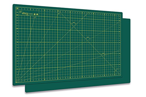 Altera Schneidematte, schneidunterlage A3(30x45), selbstheilend Hobby grün mit Raster von Altera