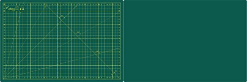 Schneidematte, schneidunterlage A4(22x30cm), selbstheilend Altera Hobby grün mit Raster von Altera