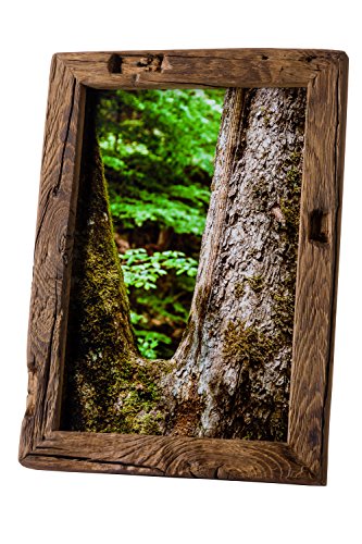 Bilderrahmen Alt-Holz 13x18 aus alter Eiche – Vintage/Rustikal Rahmen als besonderes Geschenk für Weihnachten, Hochzeit oder Geburtstag in Dunkel-Braun – Reine Handarbeit von Altholz-Ideen