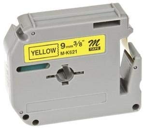 Black-Yellow 9mm x 8m Brother Labelmk-621bz von Altro