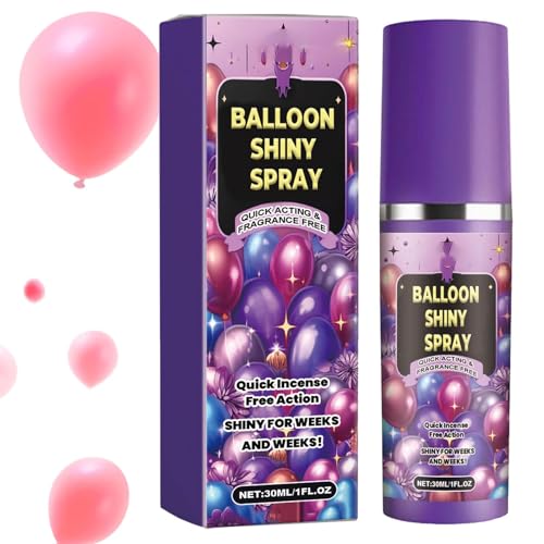 Ballonspray mit hohem Glanz, lange Haltbarkeit des Ballonsprays - Glänzendes Finish-Spray für Luftballons,Schnell trocknender Ballonglanz, Spray für glänzende Ballons, der Ballonglanz hält länger und von Alwida